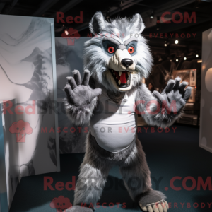 Silver Werewolf mascot...