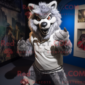 Silver Werewolf mascot...