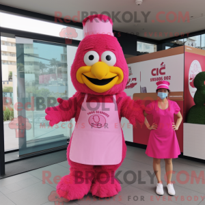 Pink Fried Chicken maskot...