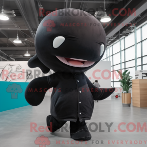 Black Whale maskot kostume...