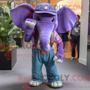 Purple Elephant mascot...