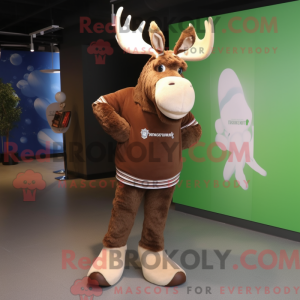 Brown Irish Elk mascot...