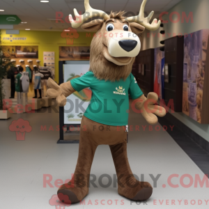 Brown Irish Elk mascot...