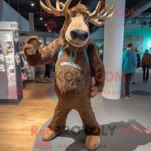 Brown Irish Elk mascot...