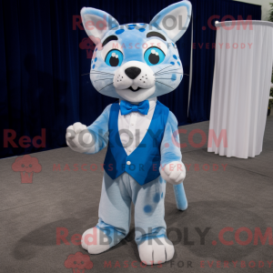 Sky Blue Bobcat mascot...