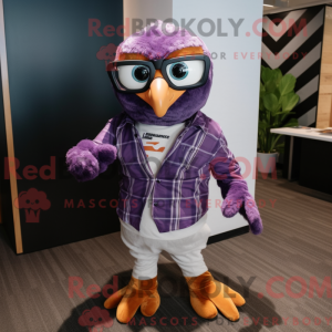 Purple Hawk Maskottchen...