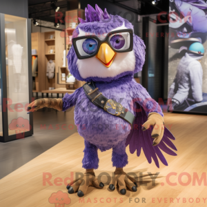Purple Hawk Maskottchen...