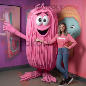 Pink Spaghetti maskot...