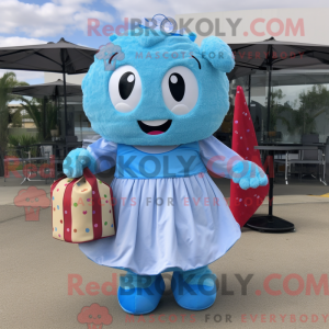 Sky Blue Cupcake mascot...