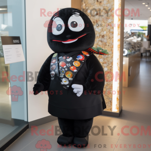 Black Sushi mascot costume...