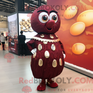 Maroon Shakshuka mascot...
