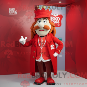 Red King maskot kostume...