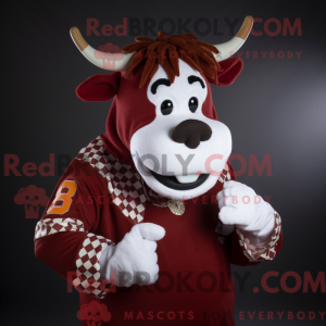 Maroon Guernsey Cow...