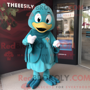 Teal Cherry Maskottchen...