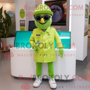 Limegrønn...
