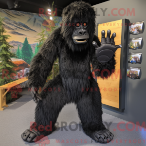 Sort Sasquatch maskot...