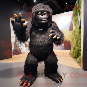 Sort Sasquatch maskot...