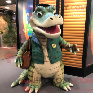Crocodile mascot costume...