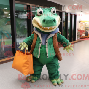 Krokodille maskot kostume...