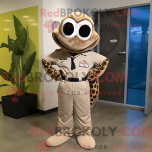 Postava maskota Tan Python...