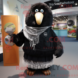 Black Kiwi mascot costume...
