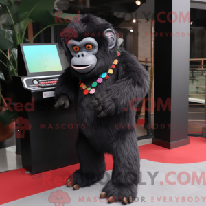 Black Orangutan mascot...