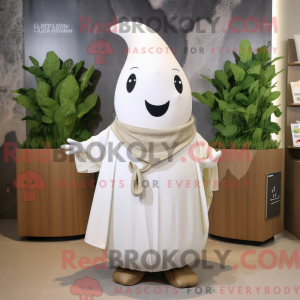 White Radish mascot costume...