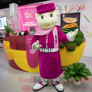 Magenta Caesar Salat maskot...
