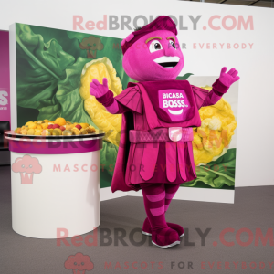 Magenta Caesar Salad mascot...