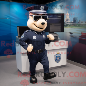 Navy Police Officer mascot...