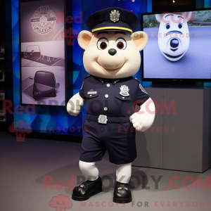 Navy Police Officer mascot...