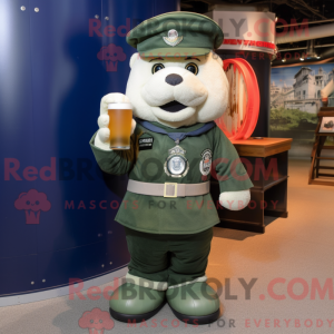 Navy Green Beer mascot...