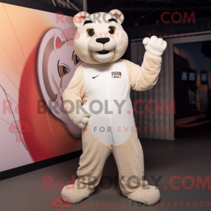 Cream Puma maskot...