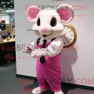 Pink Dormouse maskot...