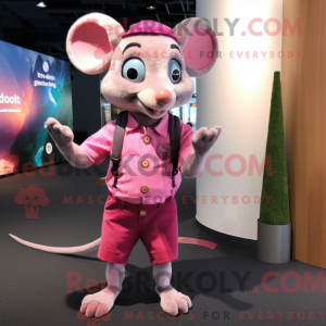 Pink Dormouse mascot...