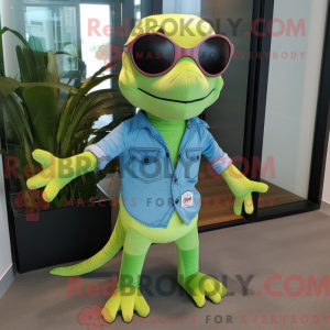 Postava maskota Lime Green...