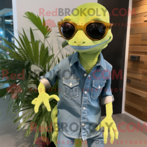 Lime Green Geckos mascot...