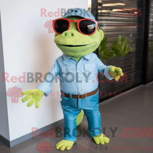 Postava maskota Lime Green...