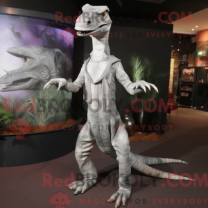 Silver Coelophysis mascot...