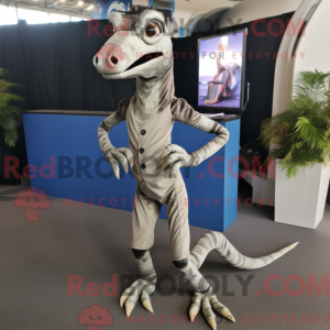 Silver Coelophysis mascot...