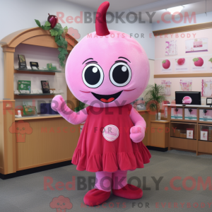 Pink Cherry maskot kostume...