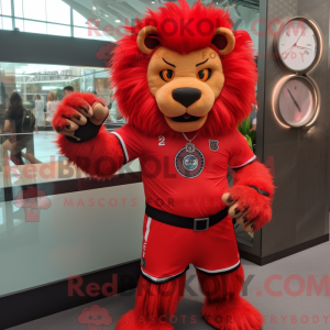 Red Tamer Lion mascot...