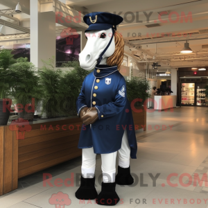 Navy Horse Maskottchen...
