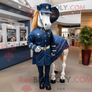Navy Horse Maskottchen...