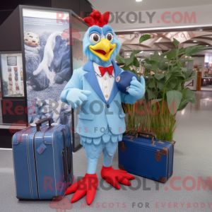 Sky Blue Roosters mascot...