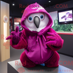 Magenta Kiwi Maskottchen...