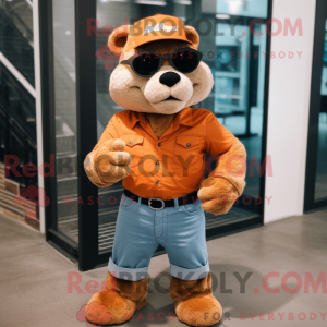 Rust Puma mascot costume...