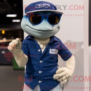 Navy Geckos maskot kostume...
