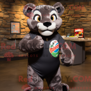 Black Mountain Lion mascot...