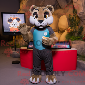 Black Mountain Lion mascot...